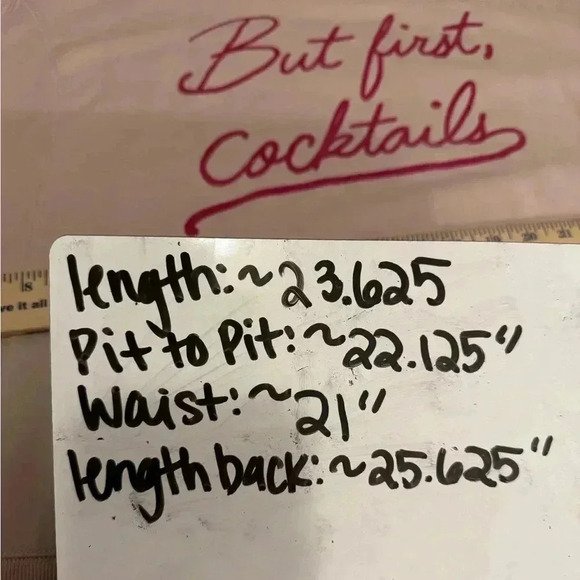 Wildfox Henley But First Cocktails Statement Long Sleeveve Pullover Sweater Sz M - Picture 11 of 12